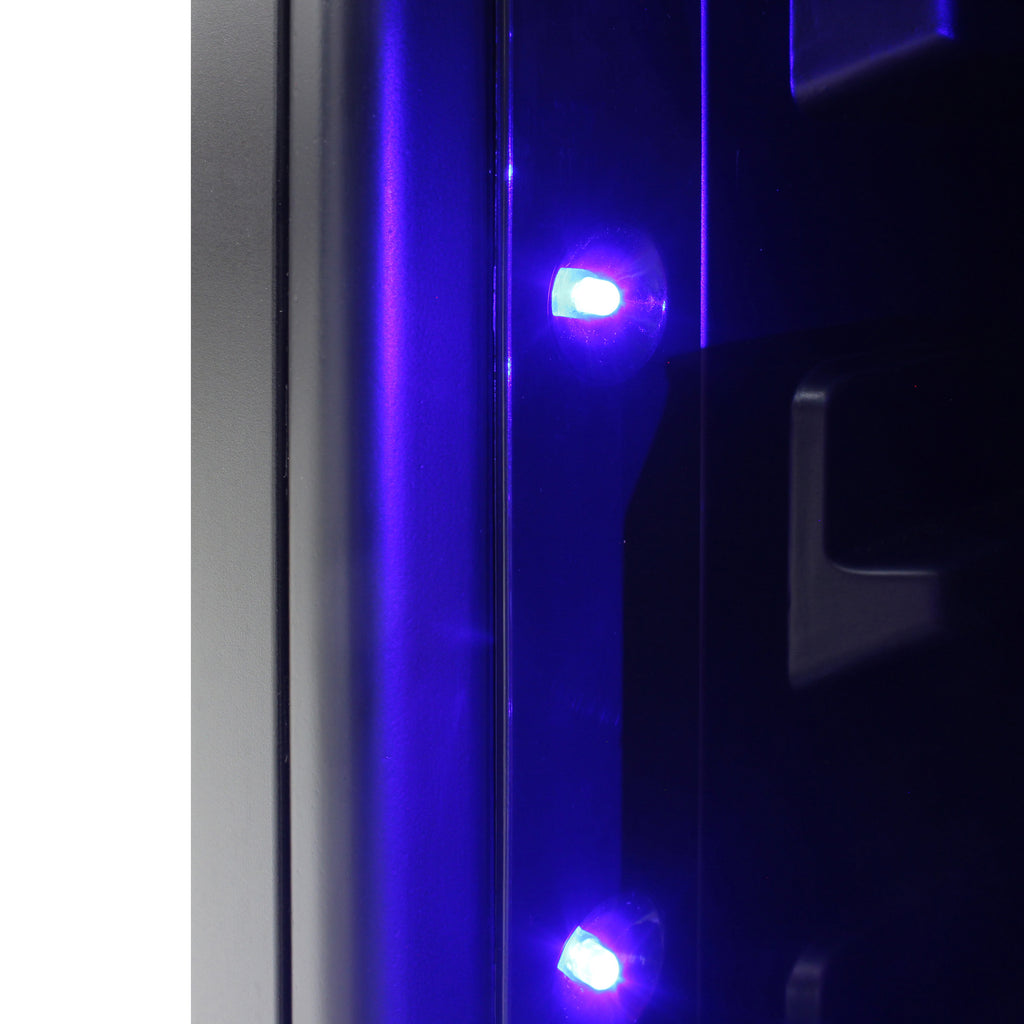 Vinotemp Butler Series Dual-Zone Wine and Beverage Cooler, 98 Bottle or 200 12 oz Can Capacity, in Black EL-100WBC-TS