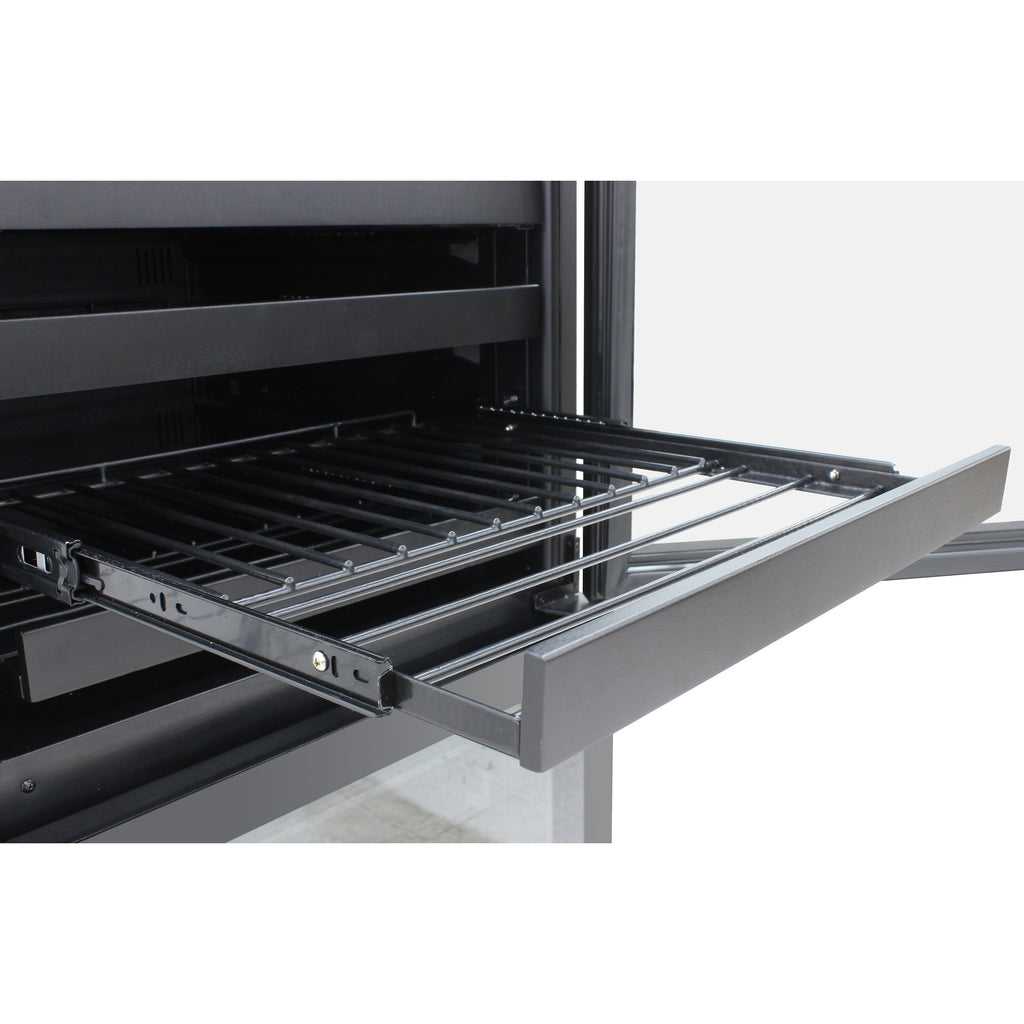 Vinotemp Butler Series Dual-Zone Wine and Beverage Cooler, 98 Bottle or 200 12 oz Can Capacity, in Black EL-100WBC-TS