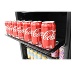 Vinotemp Butler Series Dual-Zone Wine and Beverage Cooler, 98 Bottle or 200 12 oz Can Capacity, in Black EL-100WBC-TS