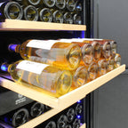 Vinotemp Garage 168 Dual-Zone Wine Cooler, 203 Bottle Capacity, in Black EL-168GFEB