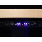 Vinotemp Connoisseur Series 168 Dual-Zone Wine Cooler, 215 Bottle Capacity, in Stainless Steel EL-168WCST