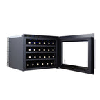 Vinotemp Wall-Mounted Single-Zone Wine Cooler, 24 Bottle Capacity, in Black EL-24WCUB
