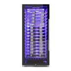 Vinotemp Backlit Series Commercial 300 Wine Cooler, Left Hinge, 188 Bottle Capacity, in Black EL-300COMM-L