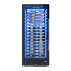 Vinotemp Backlit Series Commercial 300 Wine Cooler, Left Hinge, 188 Bottle Capacity, in Black EL-300COMM-L