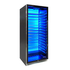 Vinotemp Backlit Series Commercial 300 Wine Cooler, Left Hinge, 188 Bottle Capacity, in Black EL-300COMM-L