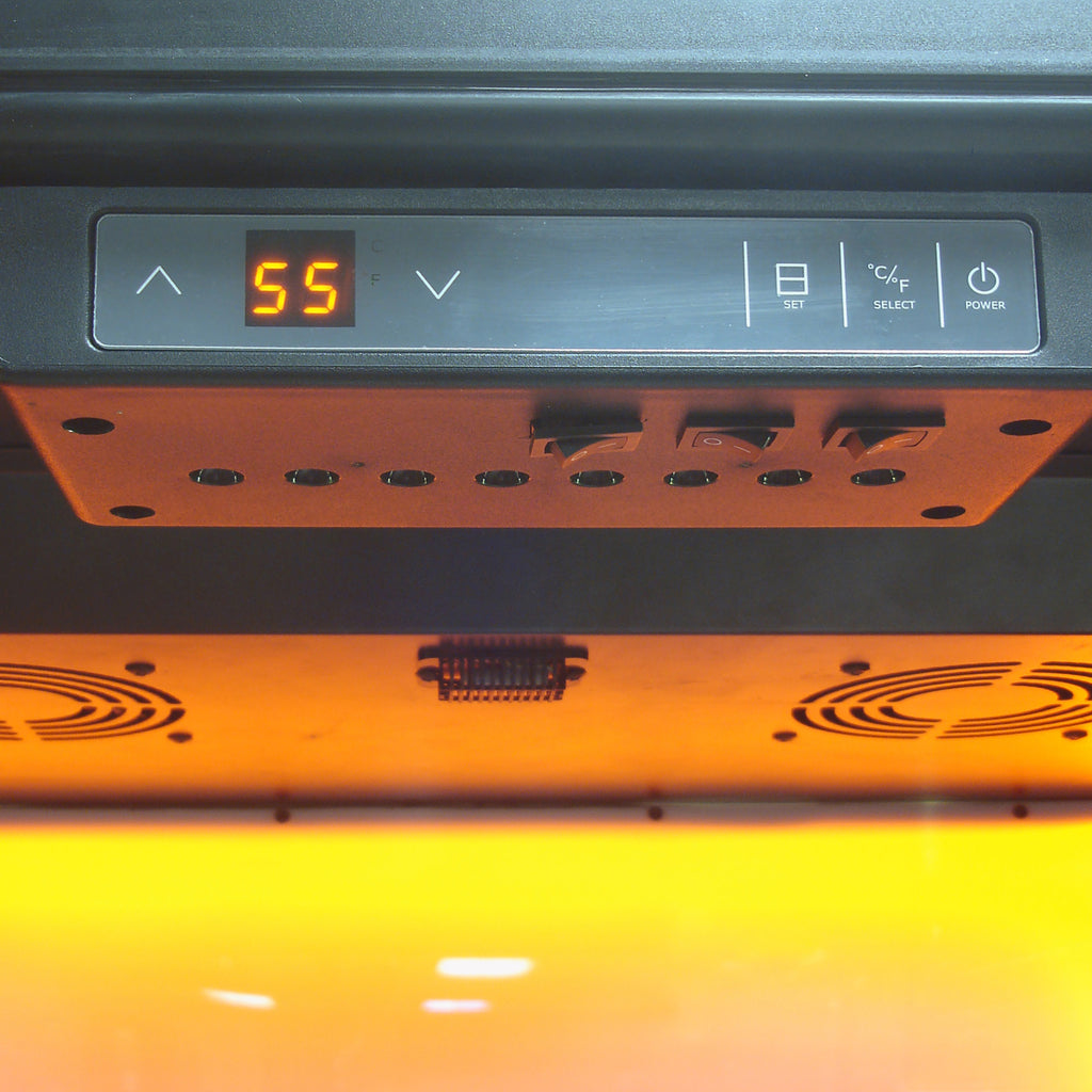 Vinotemp Backlit Series Commercial 300 Wine Cooler, Right Hinge, 188 Bottle Capacity, in Black EL-300COMM