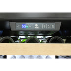 Vinotemp White Backlit Panel Single-Zone Wine Cooler, 173 Bottle Capacity, in Stainless Steel EL-300DSWL