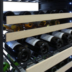 Vinotemp White Backlit Panel Single-Zone Wine Cooler, 173 Bottle Capacity, in Stainless Steel EL-300DSWL