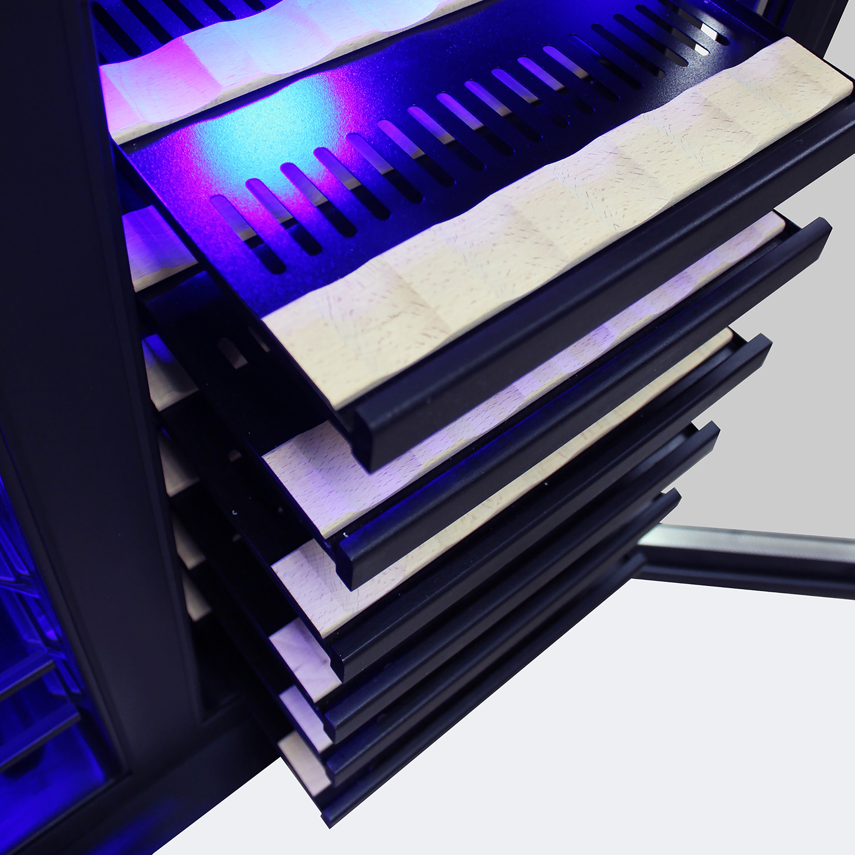 Vinotemp Connoisseur Series Dual-Zone 30" Wine and Beverage Cooler, 33 Bottles and 101 12 oz Can Capacity, in Black EL-30SWCB2D