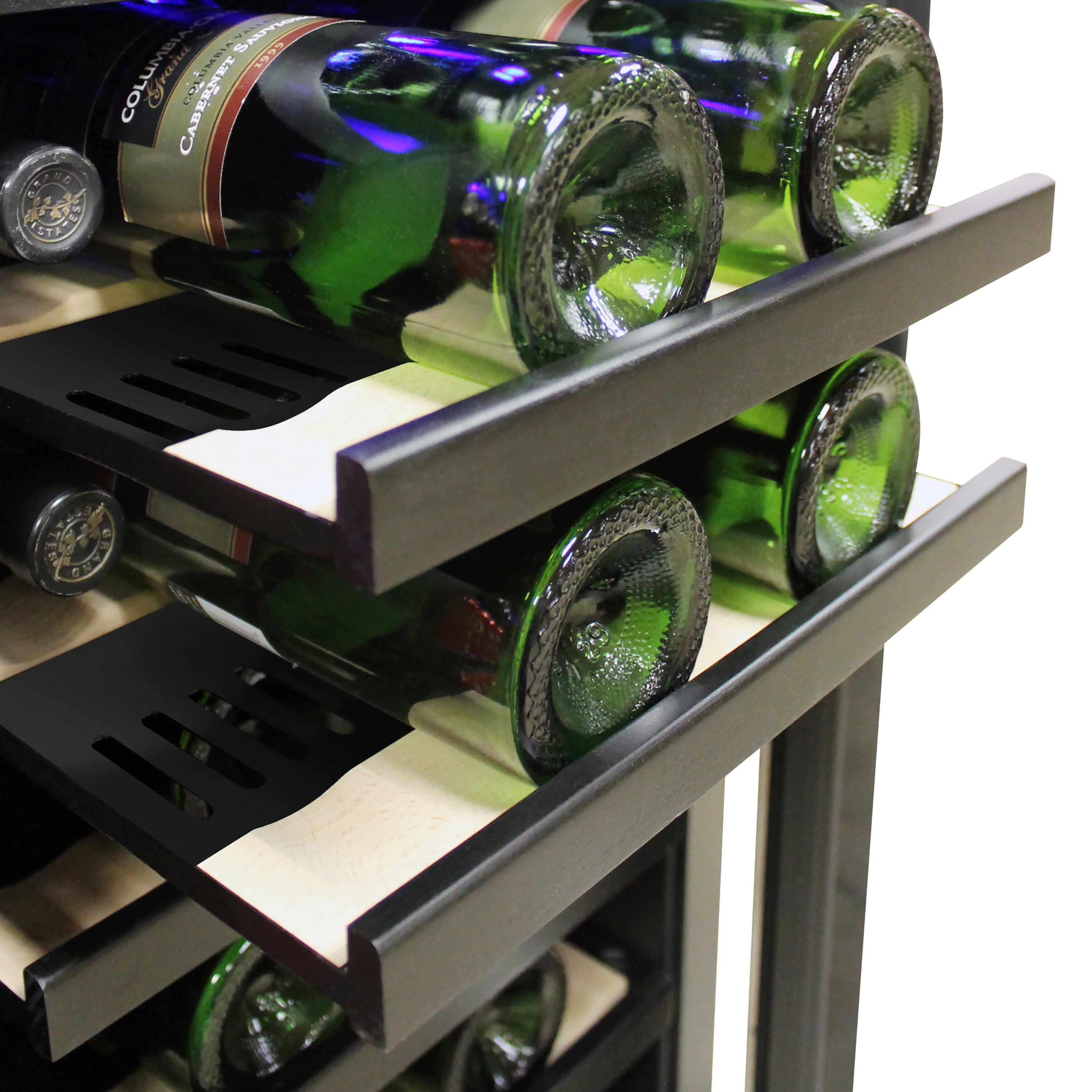 Vinotemp Connoisseur Series Dual-Zone 30" Wine and Beverage Cooler, 33 Bottles and 101 12 oz Can Capacity, in Black EL-30SWCB2D