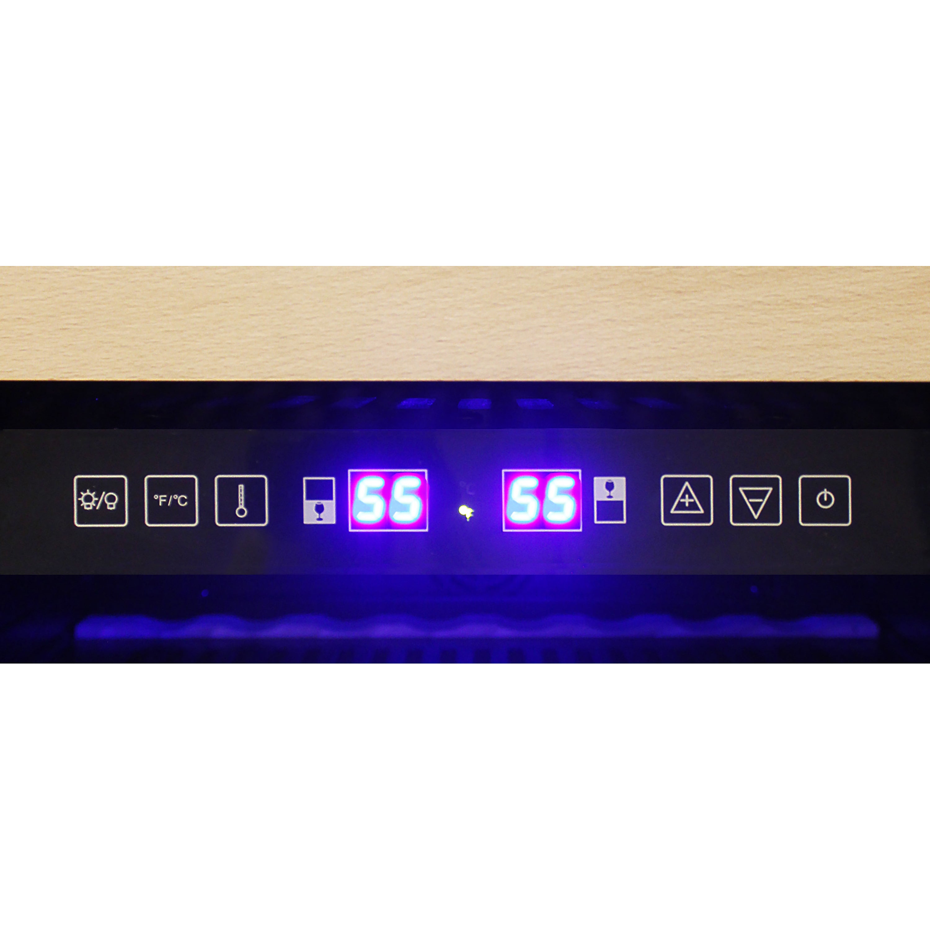 Vinotemp Connoisseur Series 46 Dual-Zone Wine Cooler, Right Hinge, 46 Bottle Capacity, in Stainless Steel EL-46WCST