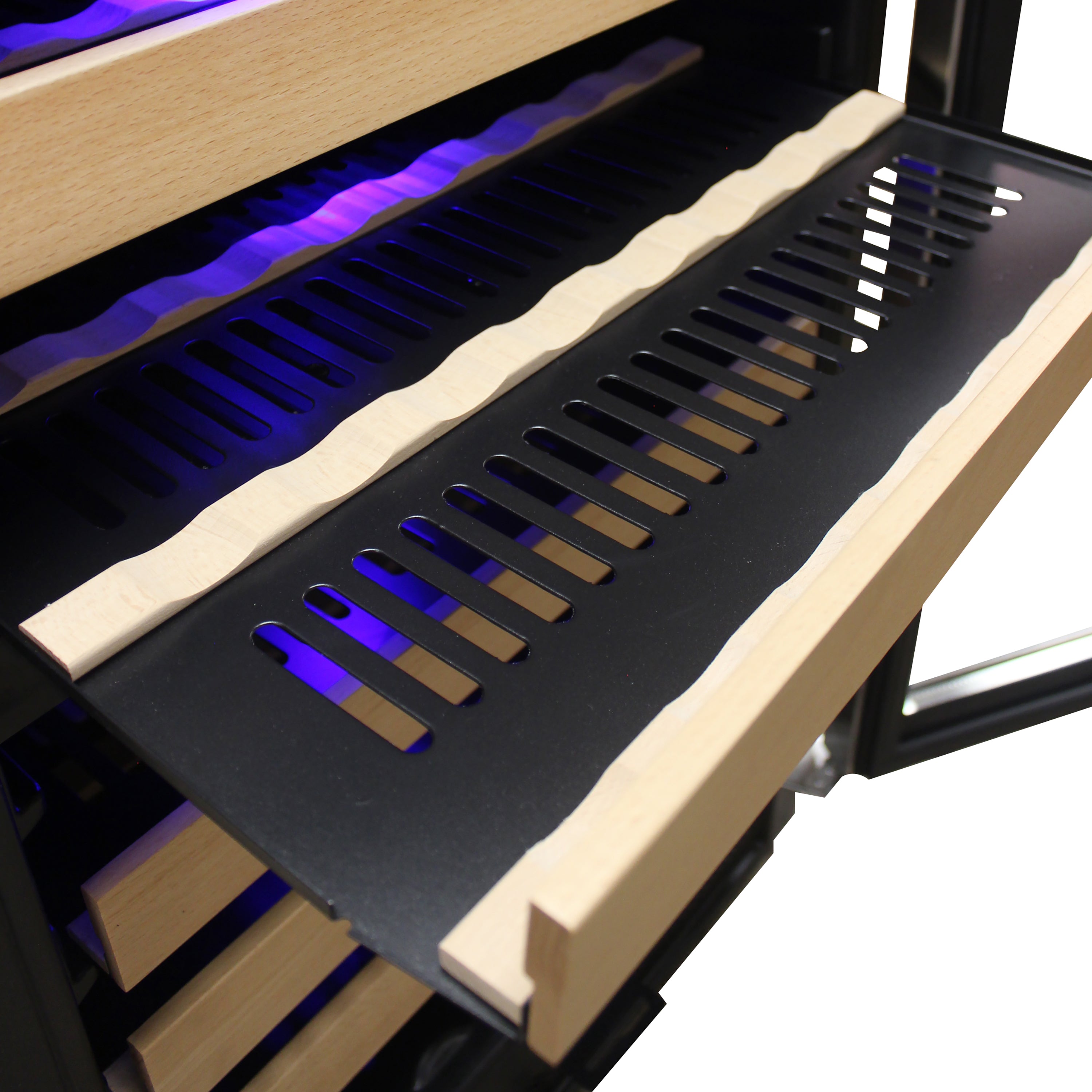 Vinotemp Connoisseur Series 46 Dual-Zone Wine Cooler, Right Hinge, 46 Bottle Capacity, in Stainless Steel EL-46WCST