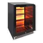 Vinotemp Backlit Series Commercial Beverage Cooler, Left Hinge, 117 Can Capacity, in Black EL-54BCCOMM-L