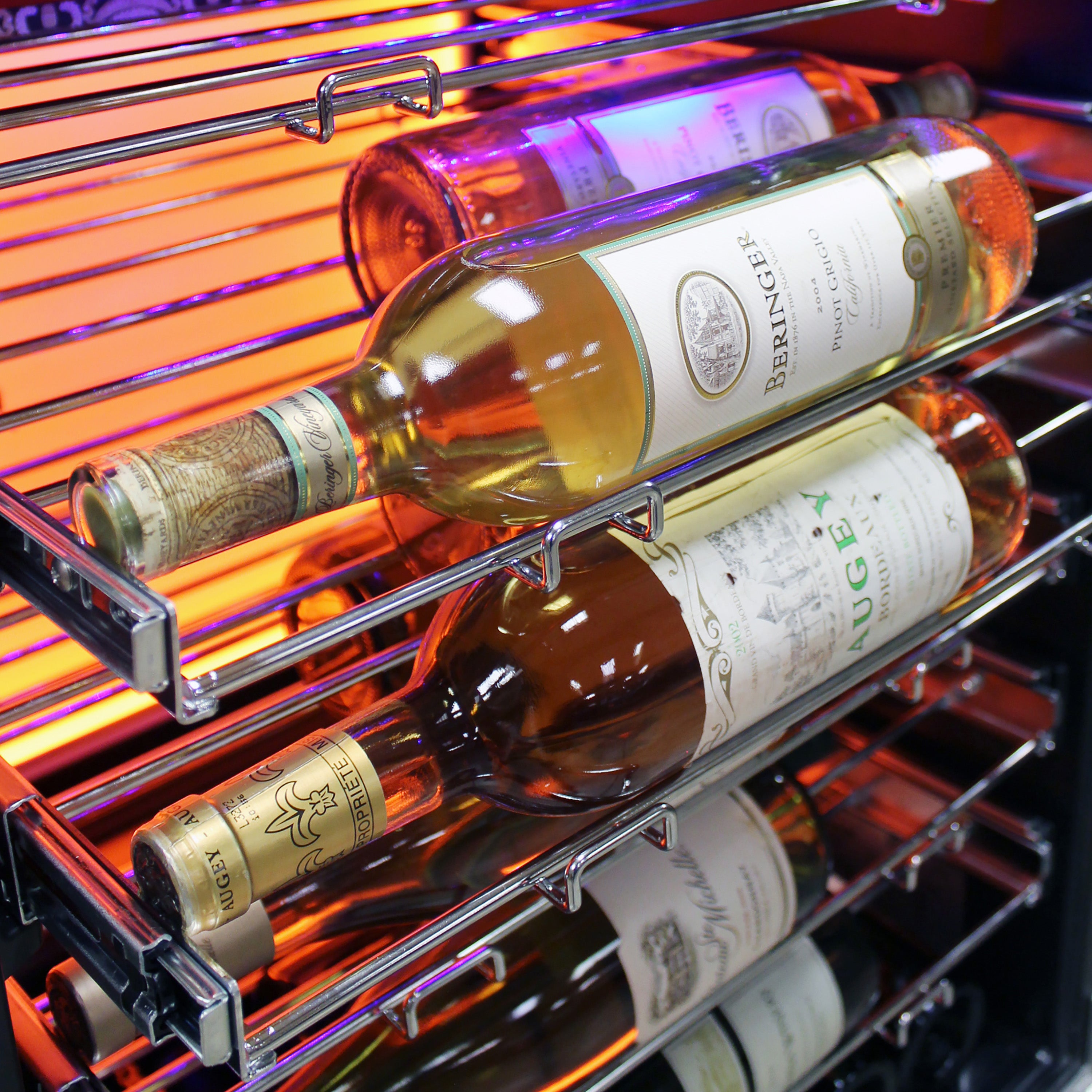 Vinotemp Backlit Series Commercial Single-Zone Wine Cooler, 41 Bottle Capacity, in Black EL-54COMM