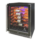 Vinotemp Backlit Series Commercial Single-Zone Wine Cooler, 41 Bottle Capacity, in Black EL-54COMM