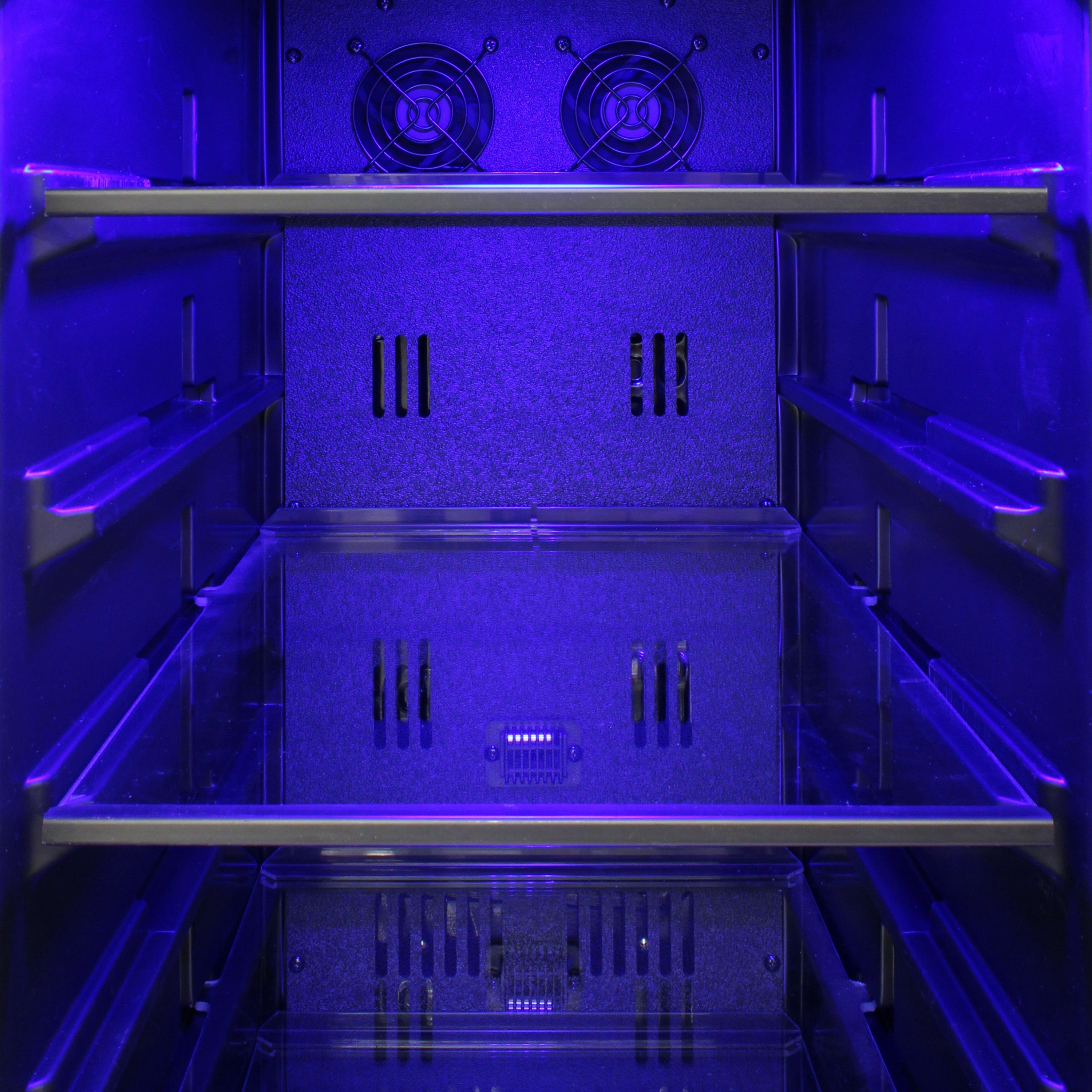 Vinotemp Butler Series Wine and Beverage Cooler, 33 Bottle and 101 12 oz Can Capacity, in Black  EL-BWC101-01