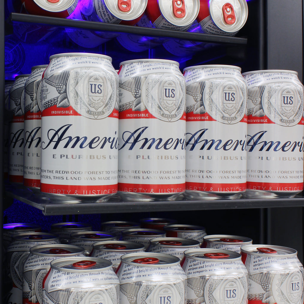 Vinotemp Butler Series Wine and Beverage Cooler, 33 Bottle and 101 12 oz Can Capacity, in Black  EL-BWC101-01