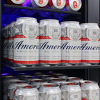 Vinotemp Butler Series Wine and Beverage Cooler, 33 Bottle and 101 12 oz Can Capacity, in Black  EL-BWC101-01