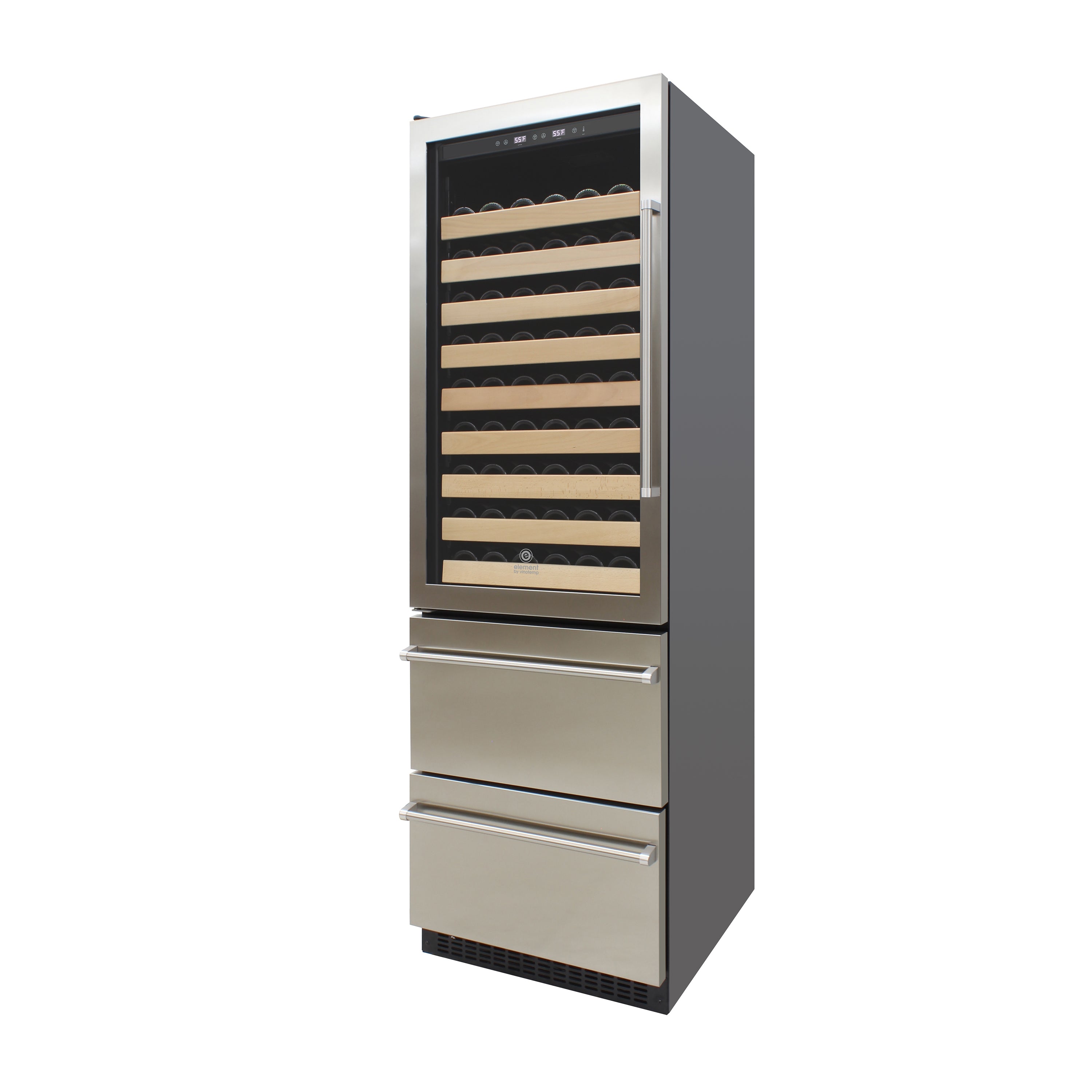 Vinotemp Connoisseur Series Compact 28-Bottle Dual-Zone Wine Cooler EL-WCU113-03