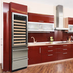 Vinotemp Connoisseur Series Dual-Zone Wine and 2 Drawer Beverage Cooler, 108 Bottles and 100 12 oz Can Capacity, in Stainless Steel EL-BWC108-SS-L