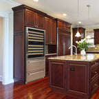 Vinotemp Connoisseur Series Triple-Zone Wine and 2 Drawer Beverage Cooler, 135 Bottle Capacity, in Stainless Steel EL-BWC30TB-S