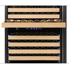 Vinotemp Connoisseur Series Triple-Zone Wine and 2 Drawer Beverage Cooler, 135 Bottle Capacity, in Stainless Steel EL-BWC30TB-S