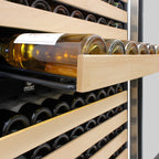 Vinotemp Connoisseur Series Triple-Zone Wine and 2 Drawer Beverage Cooler, 135 Bottle Capacity, in Stainless Steel EL-BWC30TB-S