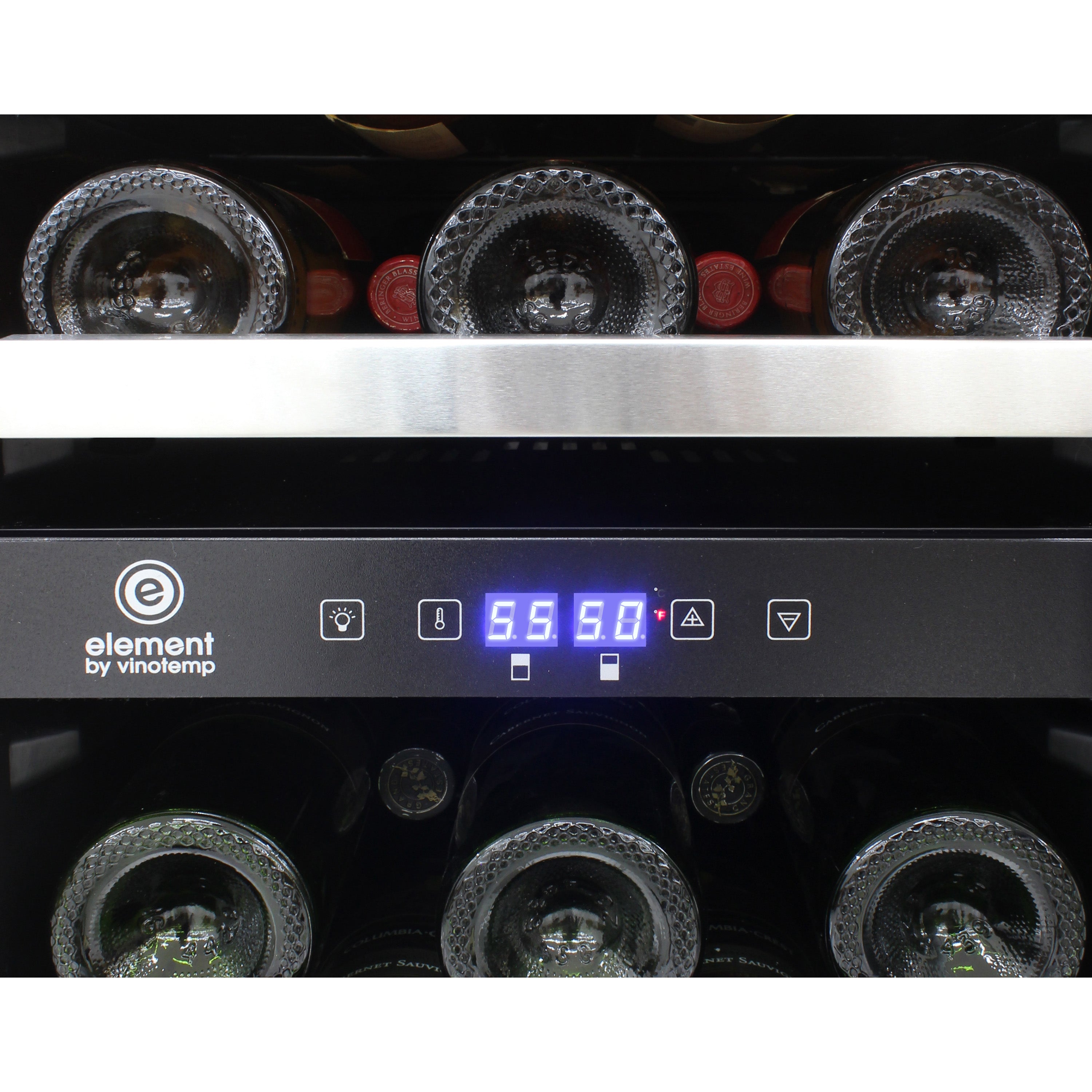 Vinotemp Connoisseur Series Compact 28-Bottle Dual-Zone Wine Cooler EL-WCU113-03