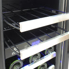 Vinotemp Connoisseur Series Compact 28-Bottle Dual-Zone Wine Cooler EL-WCU113-03