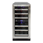 Vinotemp Connoisseur Series Compact 28-Bottle Dual-Zone Wine Cooler EL-WCU113-03
