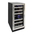 Vinotemp Connoisseur Series Compact 28-Bottle Dual-Zone Wine Cooler EL-WCU113-03