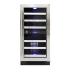 Vinotemp Connoisseur Series Compact 28-Bottle Dual-Zone Wine Cooler EL-WCU113-03