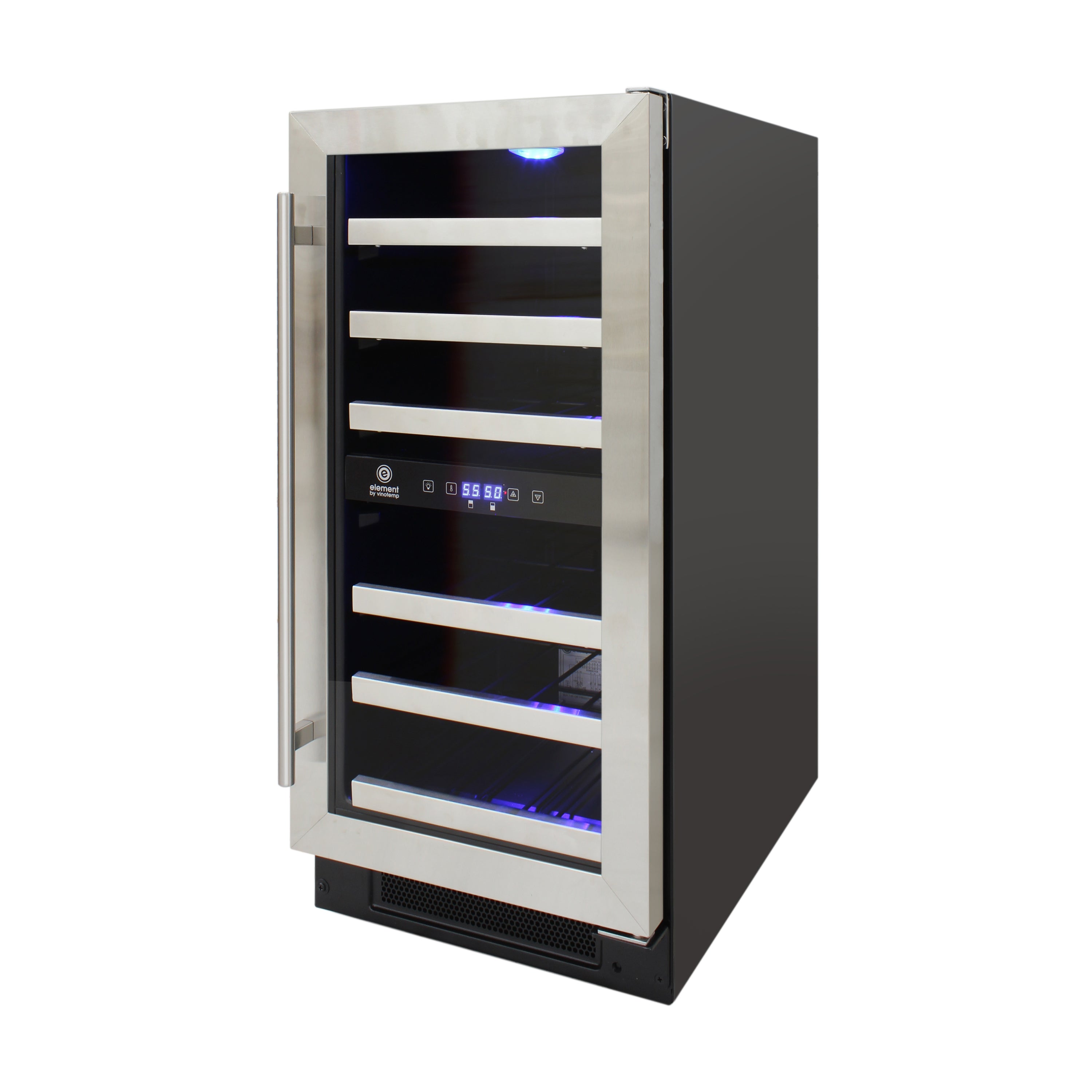 Vinotemp Connoisseur Series Compact 28-Bottle Dual-Zone Wine Cooler EL-WCU113-03