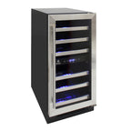 Vinotemp Connoisseur Series Compact 28-Bottle Dual-Zone Wine Cooler EL-WCU113-03