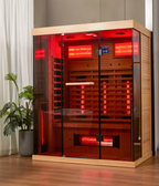 EROMMY Infrared Sauna 3 Person with Full Spectrum Heaters for Home or Gym  EY-WGAH003MS