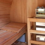 Scandia Electric Barrel Sauna with Canopy BS65-C