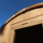 Scandia Electric Barrel Sauna with Canopy BS65-C