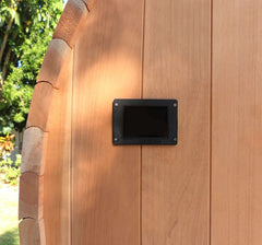 Scandia Electric Barrel Sauna with Canopy BS65-C