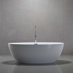 Bellaterra Enna 65 in. Freestanding Bathtub in Glossy White BA6834