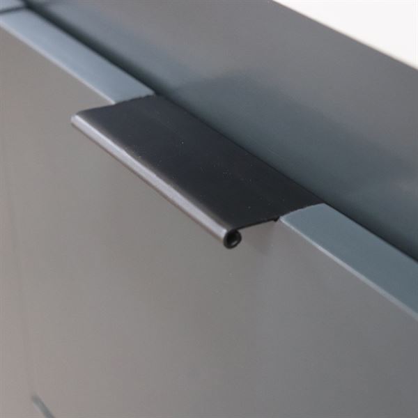 Bellaterra Evora 39 in. Single Sink Vanity in Dark Gray with Composite Granite Sink Top G3918-DG-FG