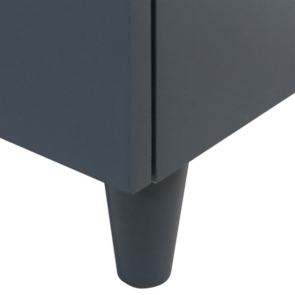 Bellaterra Evora 39 in. Single Sink Vanity in Dark Gray with Composite Granite Sink Top G3918-DG-FG