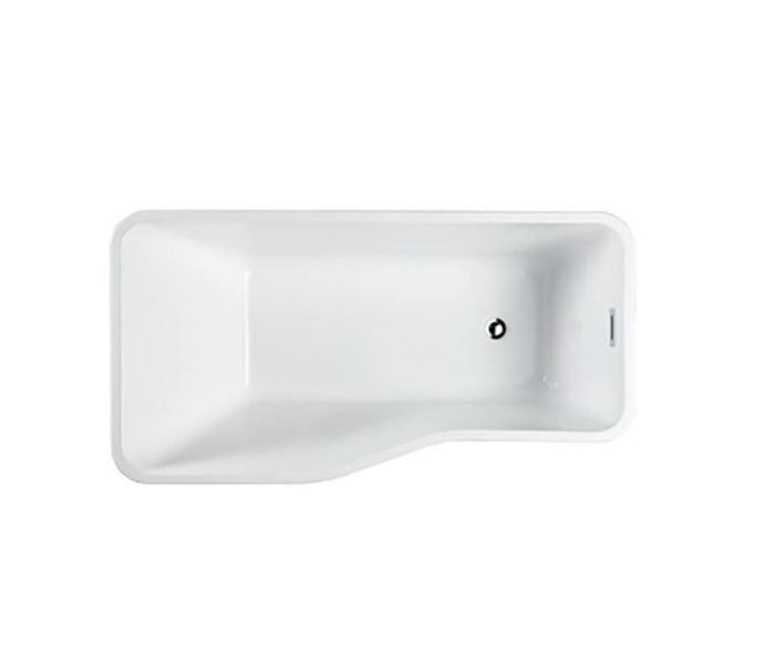 Bellaterra Florence 59 in. Freestanding Bathtub in Glossy White BA6818