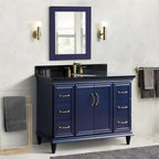 Bellaterra Forli 49 in. Single Sink Vanity in Blue Finish with Countertop and Sink 400800-49S-BU-WMO