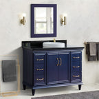Bellaterra Forli 49 in. Single Sink Vanity in Blue Finish with Countertop and Sink 400800-49S-BU-WMO