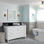 Bellaterra Forli 61 in. Single Vanity in White Finish with Countertop and Sink 400800-61S-WH-BGO