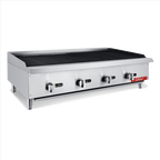 General Foodservice Lava Rock Charbroiler, 4 Burners, 140,000 BTU's, 48", in Stainless Steel GCCB-48