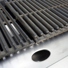 General Foodservice Lava Rock Charbroiler, 4 Burners, 140,000 BTU's, 48", in Stainless Steel GCCB-48