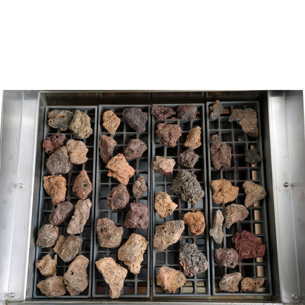 General Foodservice Lava Rock Charbroiler, 4 Burners, 140,000 BTU's, 48", in Stainless Steel GCCB-48