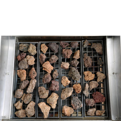 General Foodservice Lava Rock Charbroiler, 4 Burners, 140,000 BTU's, 48", in Stainless Steel GCCB-48