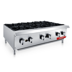 General Foodservice Hot Plate, 6 Burners, 150,000 BTUs, 36", in Stainless Steel GCHP-36-6